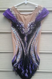Anna Sokolova authentic plum velvet leotard (video)