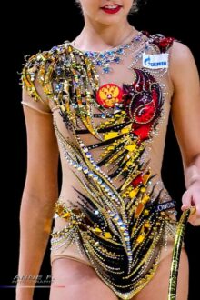Dina Averina Authentic rhythmic gymnastics leotard (video)