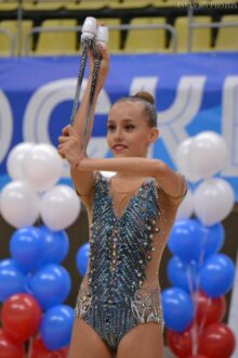 Maria Pobedushkina authentic rhythmic gymnastics leotard
