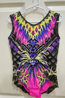 New rules, L6-8 multicolor rhythmic gymnastics leotard