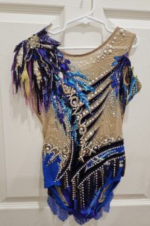 FIG and Xcel level rhythmic gymnastics leotard