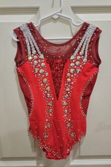 New rules, velvet level 6-8 rhythmic gymnastics leotard